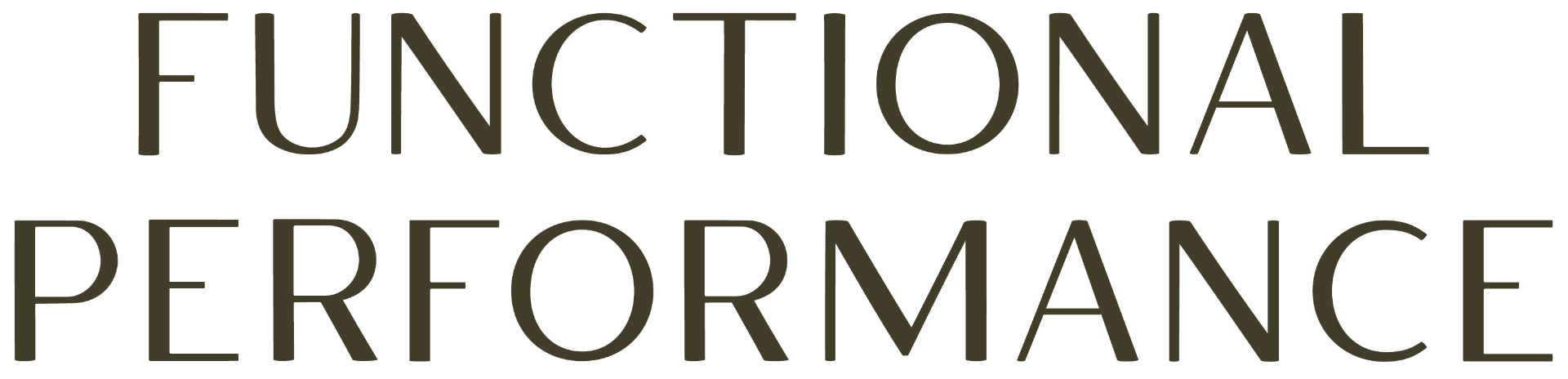 Functional Performance